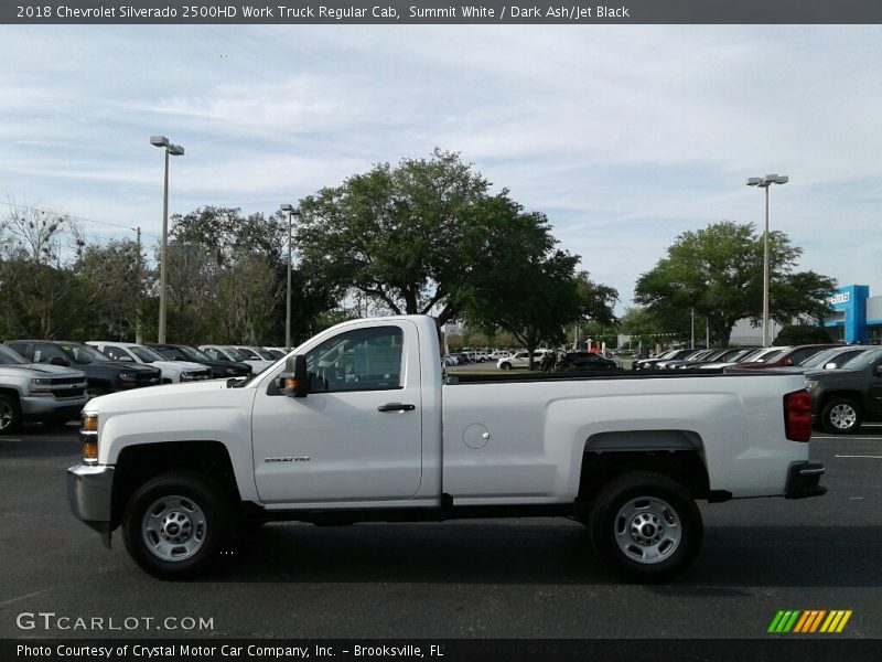 Summit White / Dark Ash/Jet Black 2018 Chevrolet Silverado 2500HD Work Truck Regular Cab