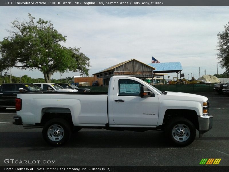 Summit White / Dark Ash/Jet Black 2018 Chevrolet Silverado 2500HD Work Truck Regular Cab