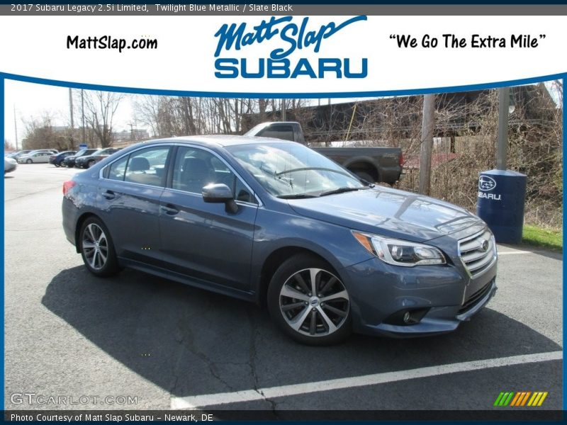 Twilight Blue Metallic / Slate Black 2017 Subaru Legacy 2.5i Limited