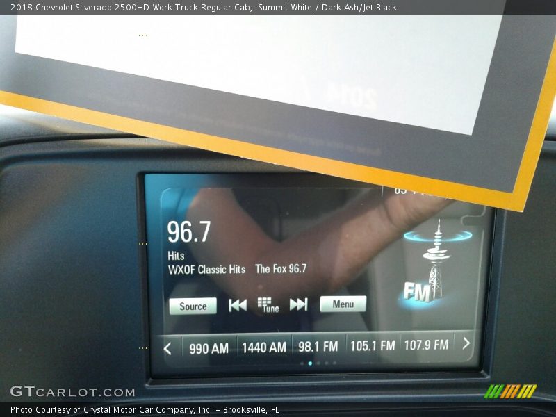 Summit White / Dark Ash/Jet Black 2018 Chevrolet Silverado 2500HD Work Truck Regular Cab