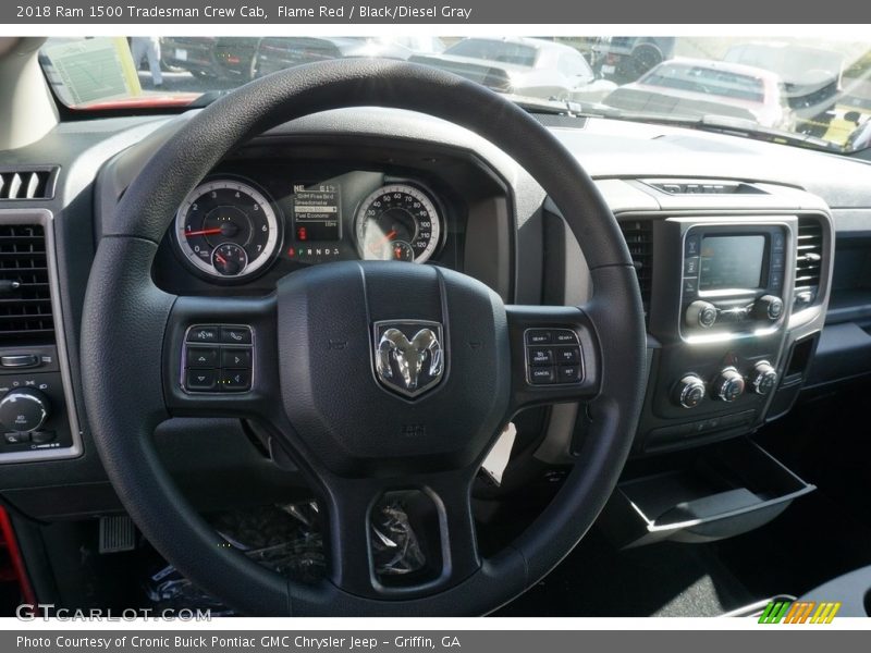 Flame Red / Black/Diesel Gray 2018 Ram 1500 Tradesman Crew Cab