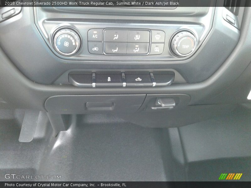 Summit White / Dark Ash/Jet Black 2018 Chevrolet Silverado 2500HD Work Truck Regular Cab