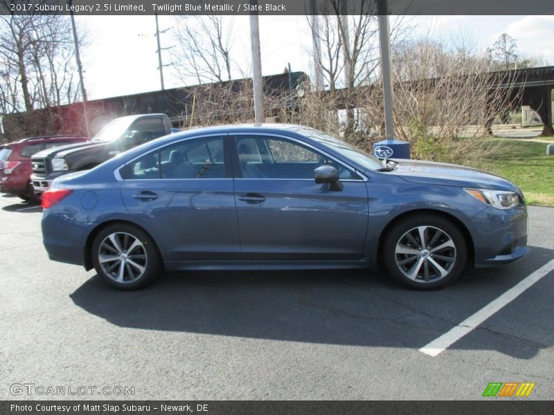 Twilight Blue Metallic / Slate Black 2017 Subaru Legacy 2.5i Limited