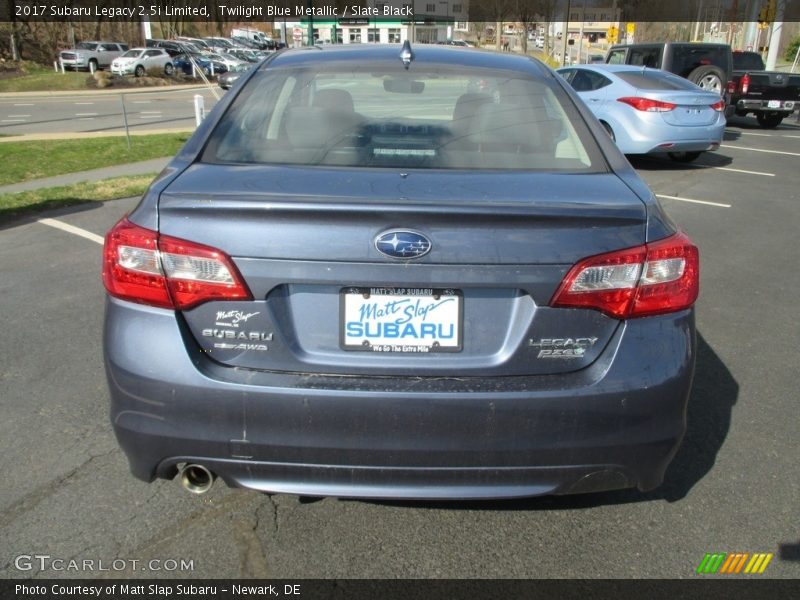 Twilight Blue Metallic / Slate Black 2017 Subaru Legacy 2.5i Limited