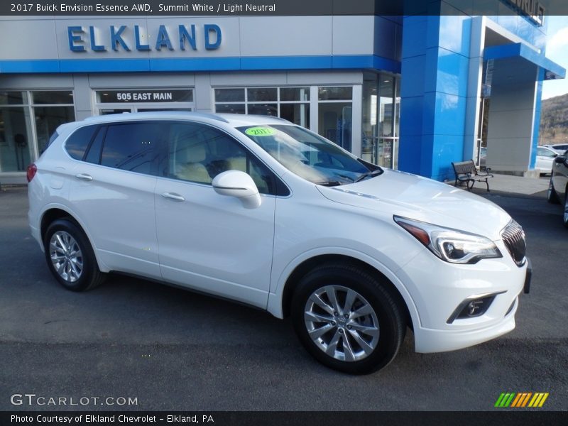 Summit White / Light Neutral 2017 Buick Envision Essence AWD