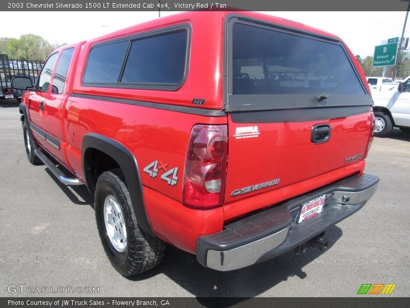 Victory Red / Tan 2003 Chevrolet Silverado 1500 LT Extended Cab 4x4