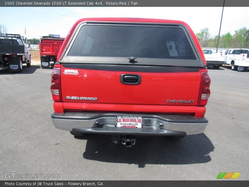 Victory Red / Tan 2003 Chevrolet Silverado 1500 LT Extended Cab 4x4