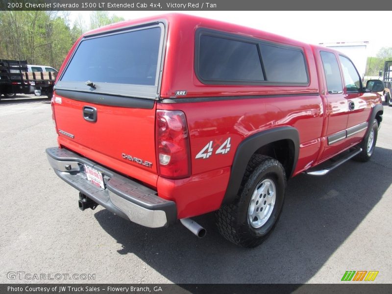 Victory Red / Tan 2003 Chevrolet Silverado 1500 LT Extended Cab 4x4