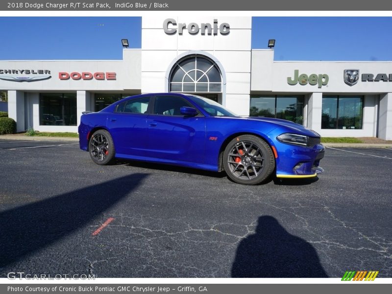 IndiGo Blue / Black 2018 Dodge Charger R/T Scat Pack