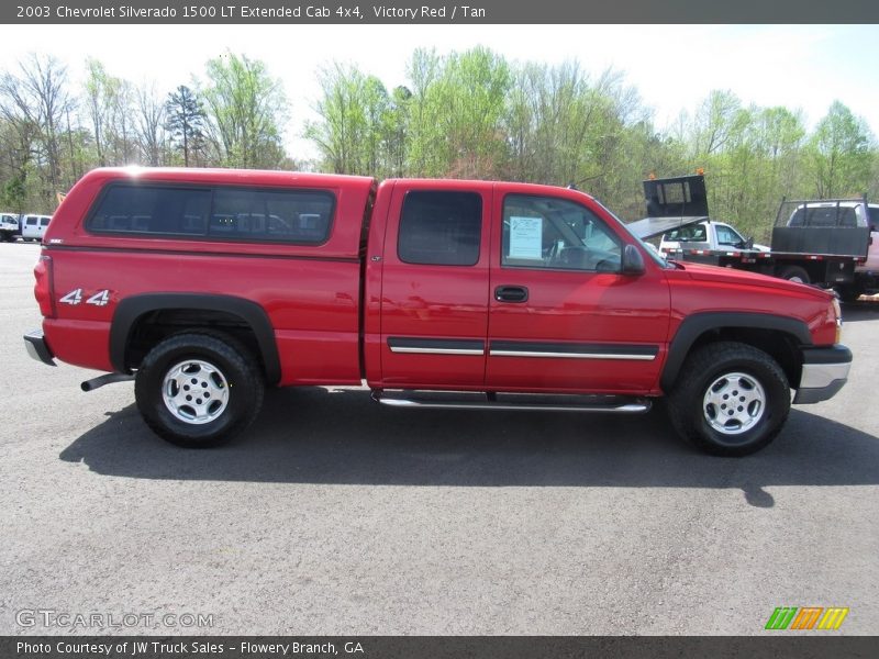 Victory Red / Tan 2003 Chevrolet Silverado 1500 LT Extended Cab 4x4