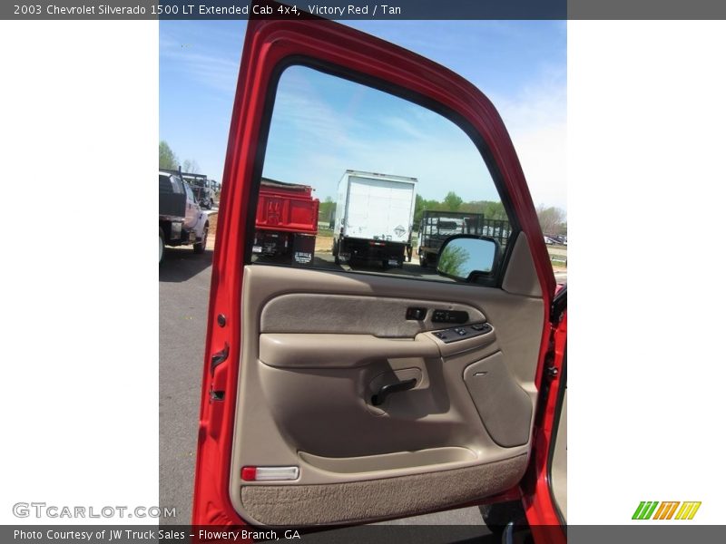 Victory Red / Tan 2003 Chevrolet Silverado 1500 LT Extended Cab 4x4