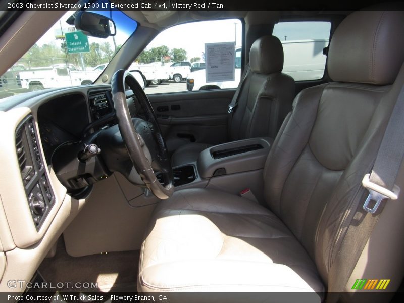 Victory Red / Tan 2003 Chevrolet Silverado 1500 LT Extended Cab 4x4