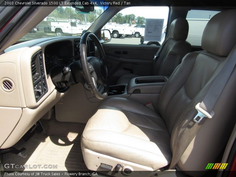 Victory Red / Tan 2003 Chevrolet Silverado 1500 LT Extended Cab 4x4