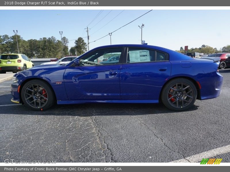 IndiGo Blue / Black 2018 Dodge Charger R/T Scat Pack