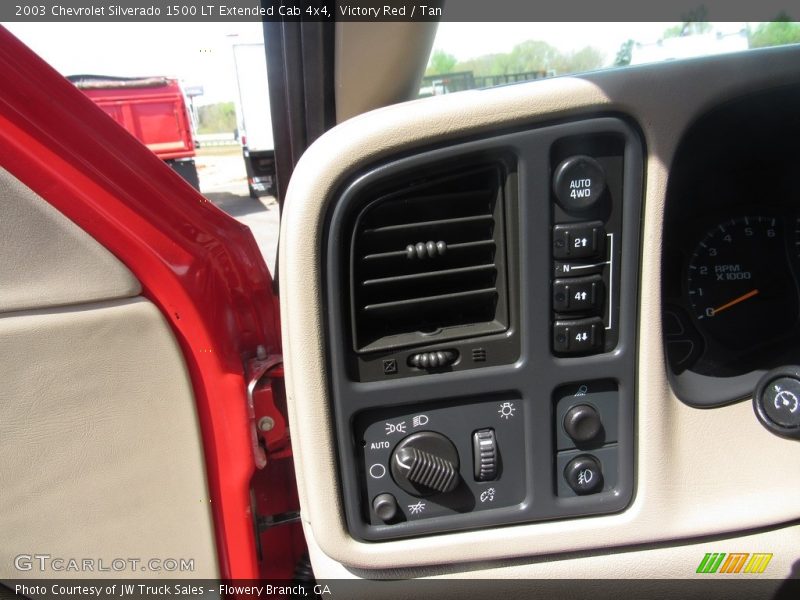 Victory Red / Tan 2003 Chevrolet Silverado 1500 LT Extended Cab 4x4