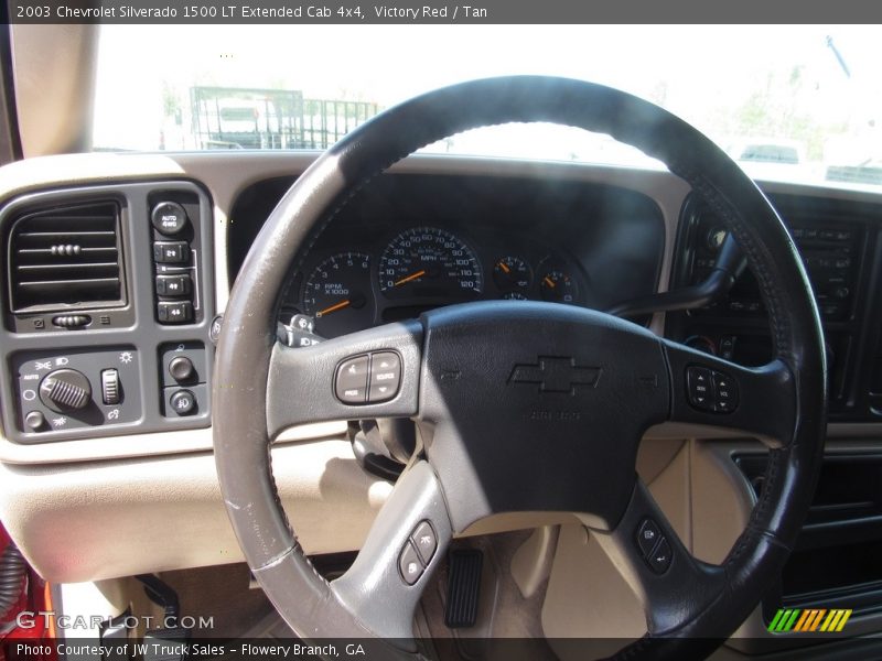 Victory Red / Tan 2003 Chevrolet Silverado 1500 LT Extended Cab 4x4