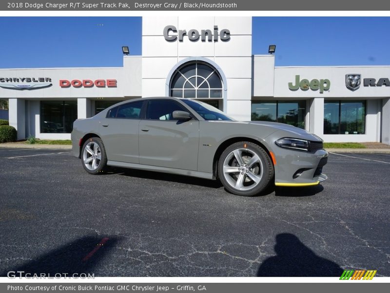 Destroyer Gray / Black/Houndstooth 2018 Dodge Charger R/T Super Track Pak