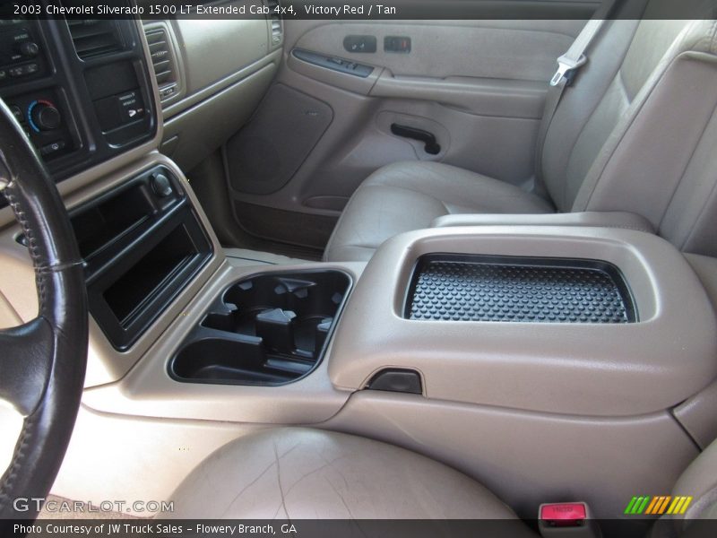 Victory Red / Tan 2003 Chevrolet Silverado 1500 LT Extended Cab 4x4