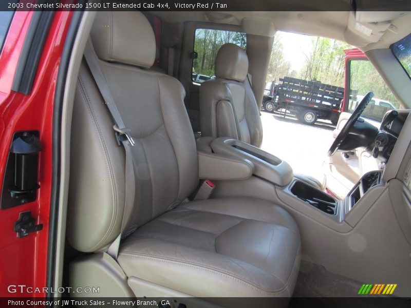 Victory Red / Tan 2003 Chevrolet Silverado 1500 LT Extended Cab 4x4