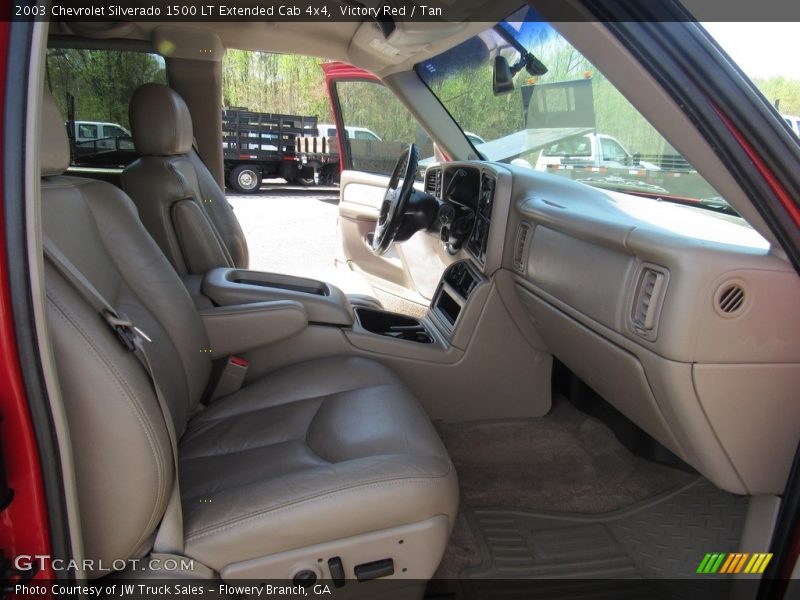 Victory Red / Tan 2003 Chevrolet Silverado 1500 LT Extended Cab 4x4