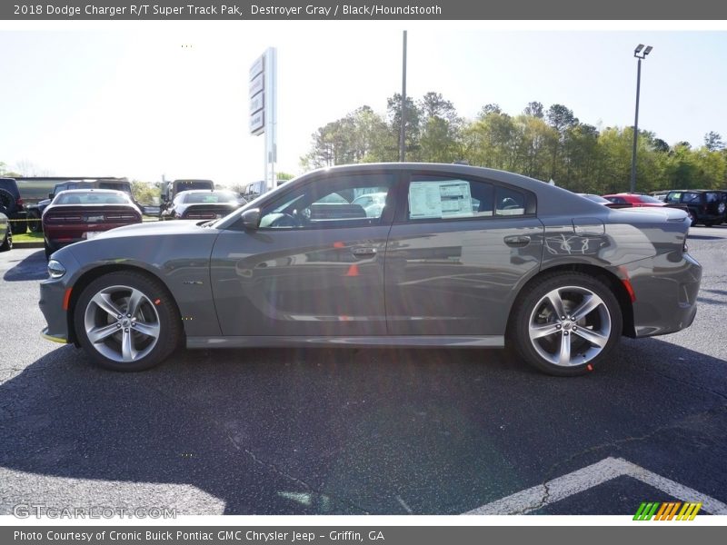 Destroyer Gray / Black/Houndstooth 2018 Dodge Charger R/T Super Track Pak
