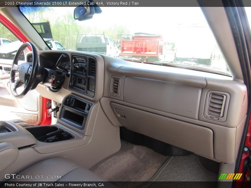 Victory Red / Tan 2003 Chevrolet Silverado 1500 LT Extended Cab 4x4