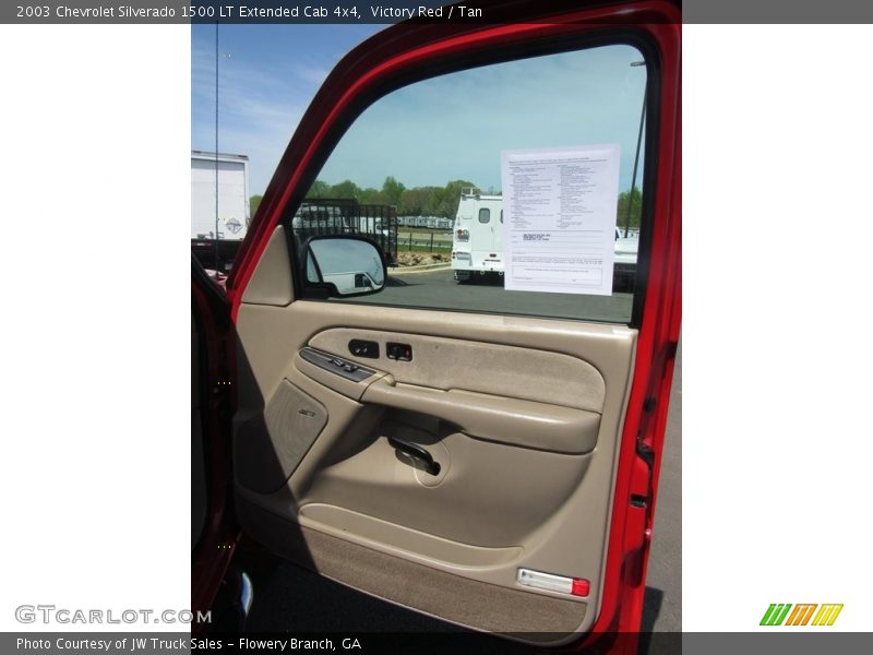 Victory Red / Tan 2003 Chevrolet Silverado 1500 LT Extended Cab 4x4