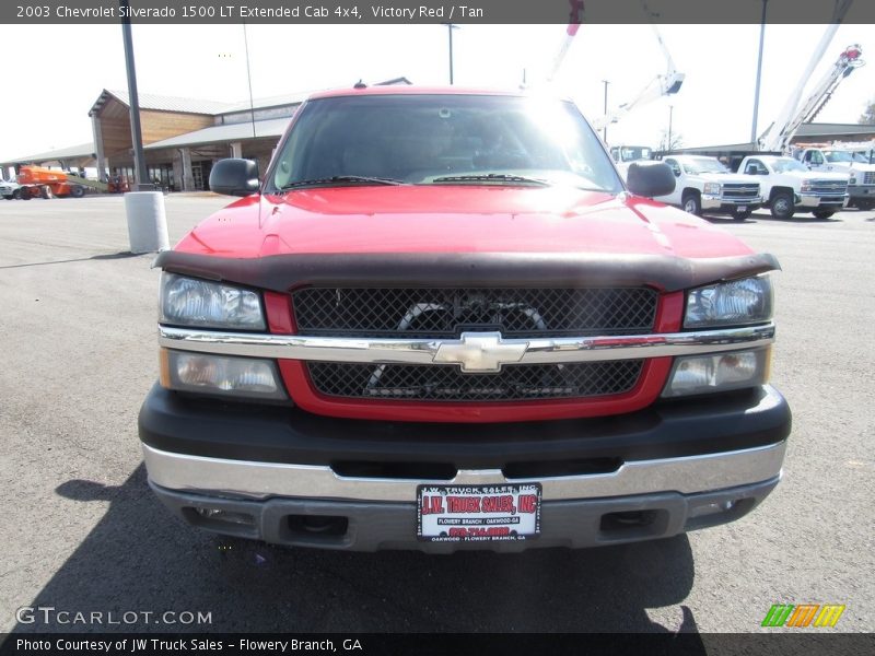 Victory Red / Tan 2003 Chevrolet Silverado 1500 LT Extended Cab 4x4