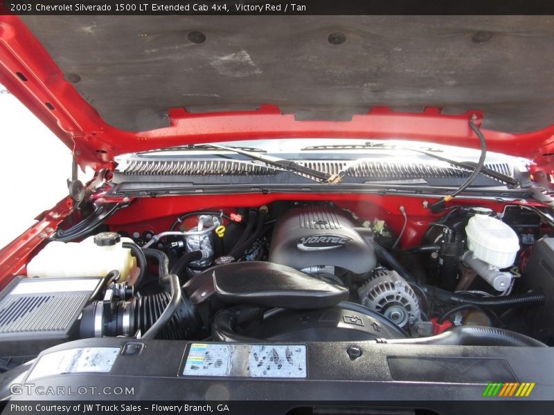 Victory Red / Tan 2003 Chevrolet Silverado 1500 LT Extended Cab 4x4