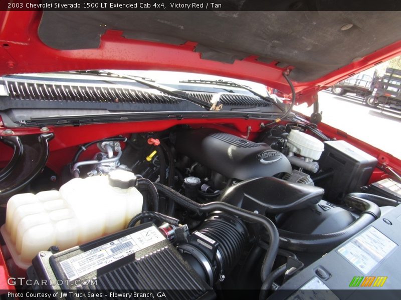 Victory Red / Tan 2003 Chevrolet Silverado 1500 LT Extended Cab 4x4