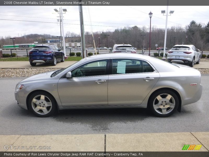 Silverstone Metallic / Titanium Gray 2008 Chevrolet Malibu LT Sedan