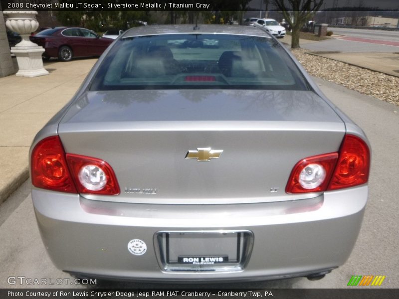 Silverstone Metallic / Titanium Gray 2008 Chevrolet Malibu LT Sedan