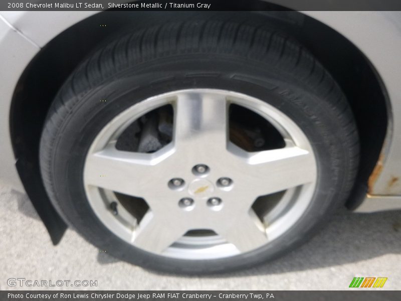 Silverstone Metallic / Titanium Gray 2008 Chevrolet Malibu LT Sedan