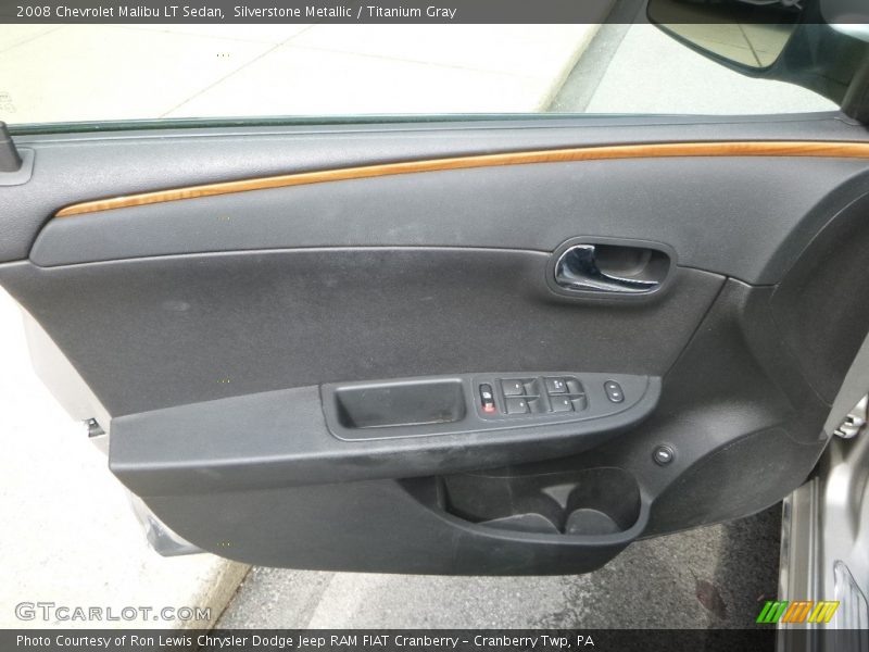 Silverstone Metallic / Titanium Gray 2008 Chevrolet Malibu LT Sedan