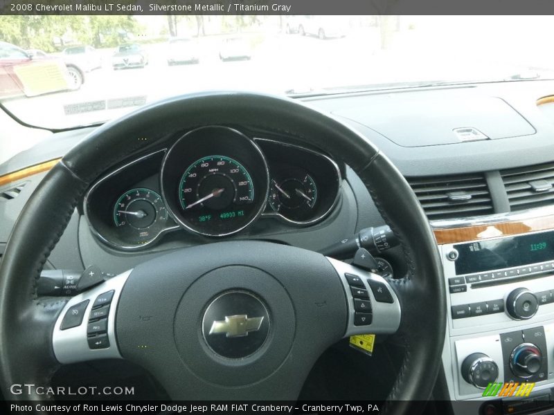 Silverstone Metallic / Titanium Gray 2008 Chevrolet Malibu LT Sedan