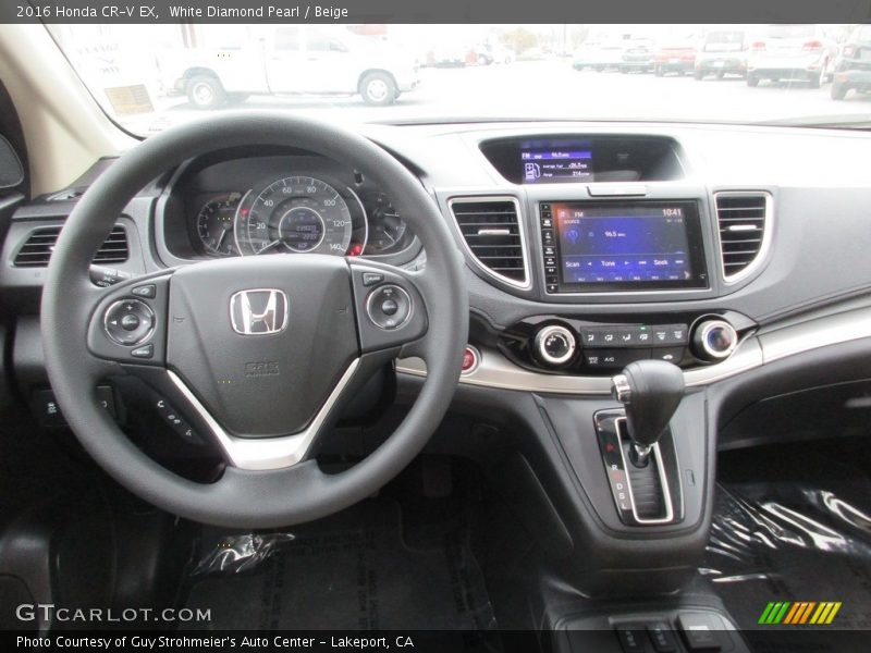 White Diamond Pearl / Beige 2016 Honda CR-V EX