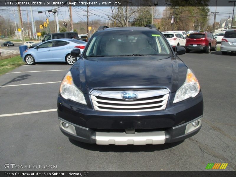 Deep Indigo Pearl / Warm Ivory 2012 Subaru Outback 2.5i Limited