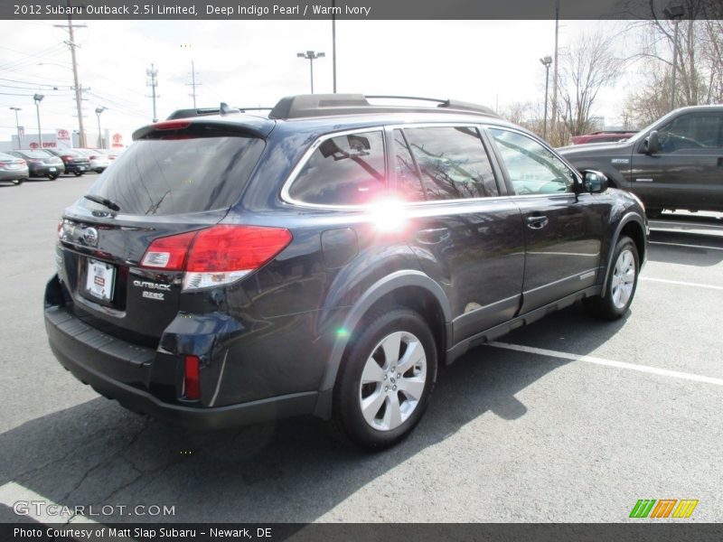 Deep Indigo Pearl / Warm Ivory 2012 Subaru Outback 2.5i Limited