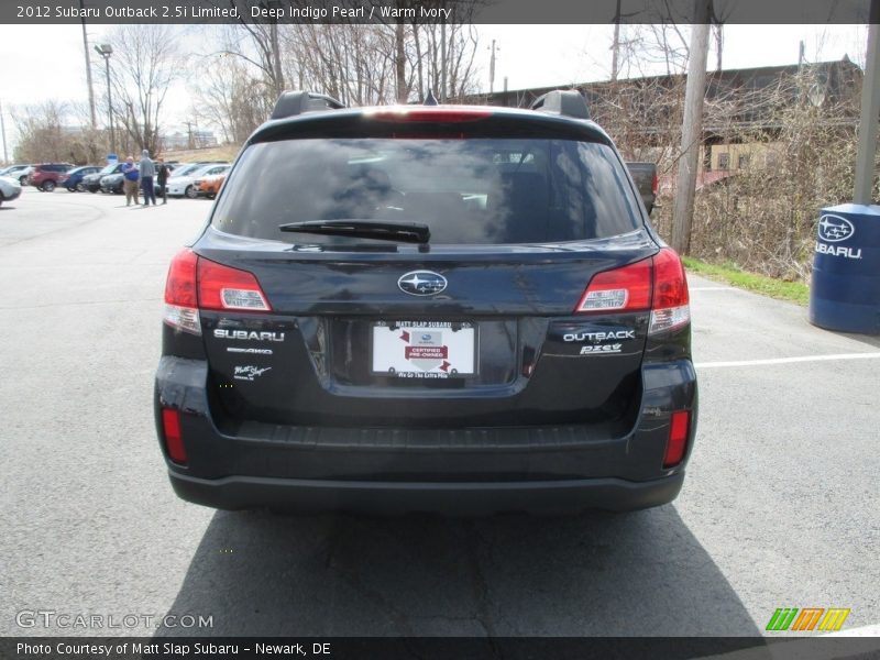 Deep Indigo Pearl / Warm Ivory 2012 Subaru Outback 2.5i Limited