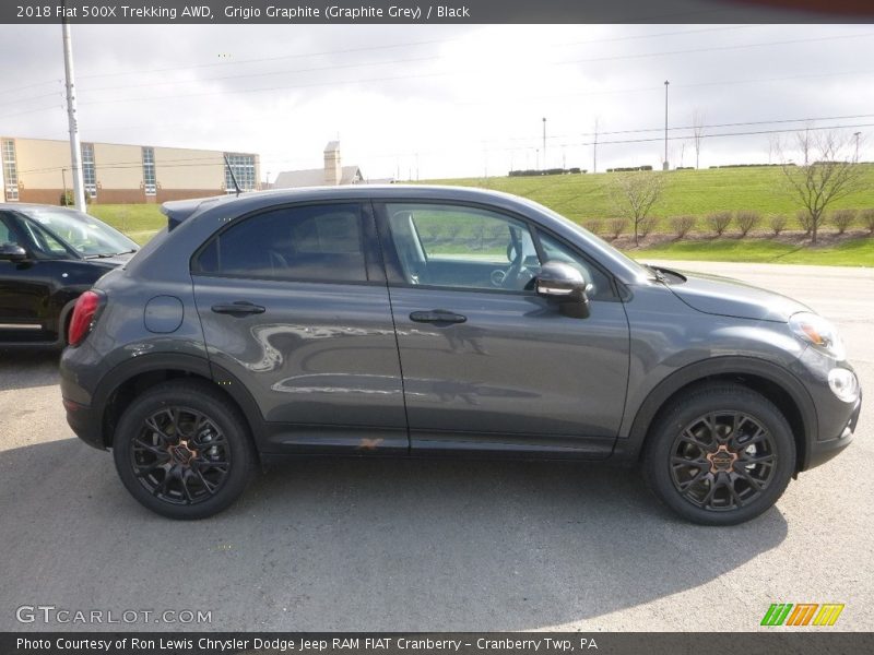 Grigio Graphite (Graphite Grey) / Black 2018 Fiat 500X Trekking AWD