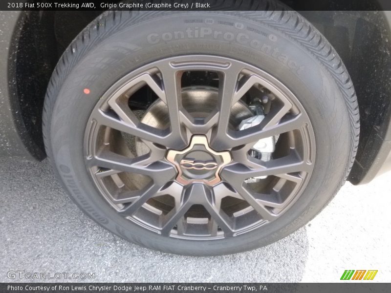 Grigio Graphite (Graphite Grey) / Black 2018 Fiat 500X Trekking AWD