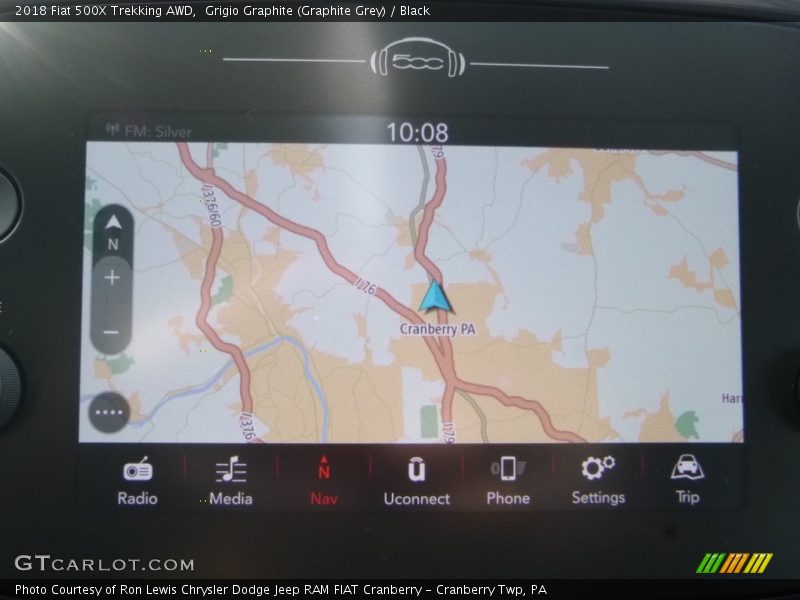 Navigation of 2018 500X Trekking AWD