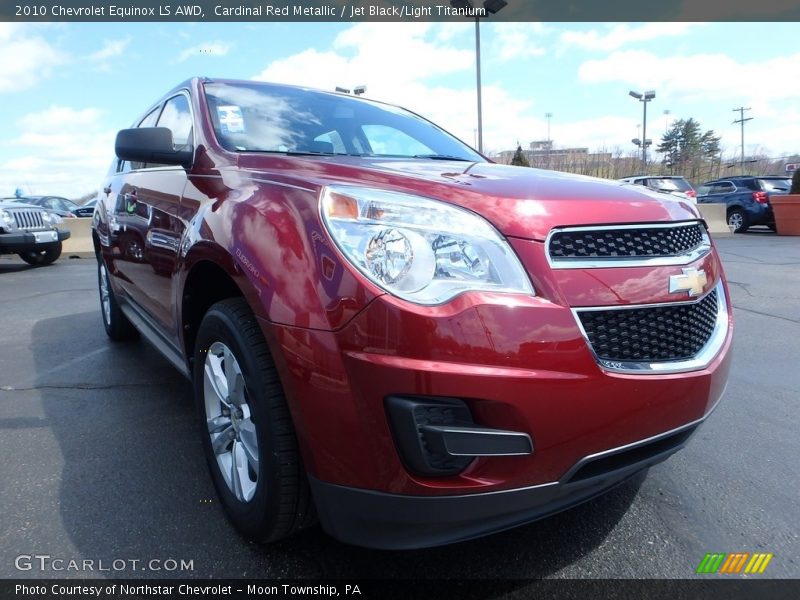 Cardinal Red Metallic / Jet Black/Light Titanium 2010 Chevrolet Equinox LS AWD