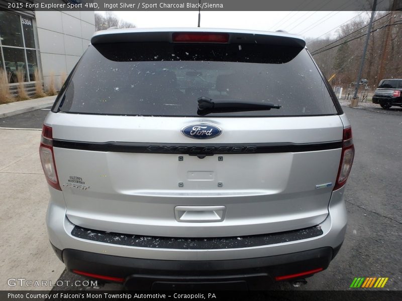 Ingot Silver / Sport Charcoal Black/Sienna 2015 Ford Explorer Sport 4WD