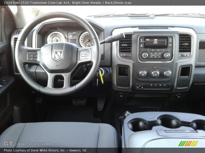 Bright Silver Metallic / Black/Diesel Gray 2014 Ram 2500 Tradesman Crew Cab 4x4