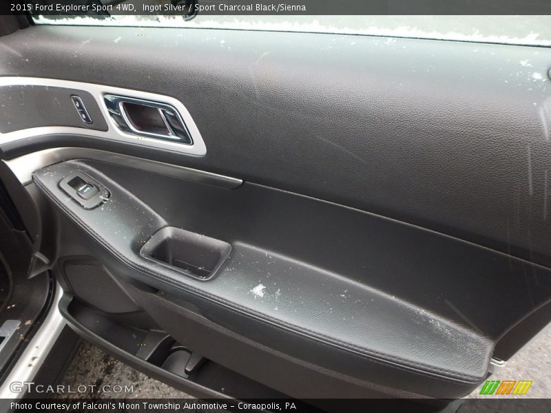 Ingot Silver / Sport Charcoal Black/Sienna 2015 Ford Explorer Sport 4WD