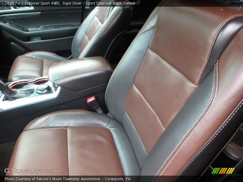 Ingot Silver / Sport Charcoal Black/Sienna 2015 Ford Explorer Sport 4WD