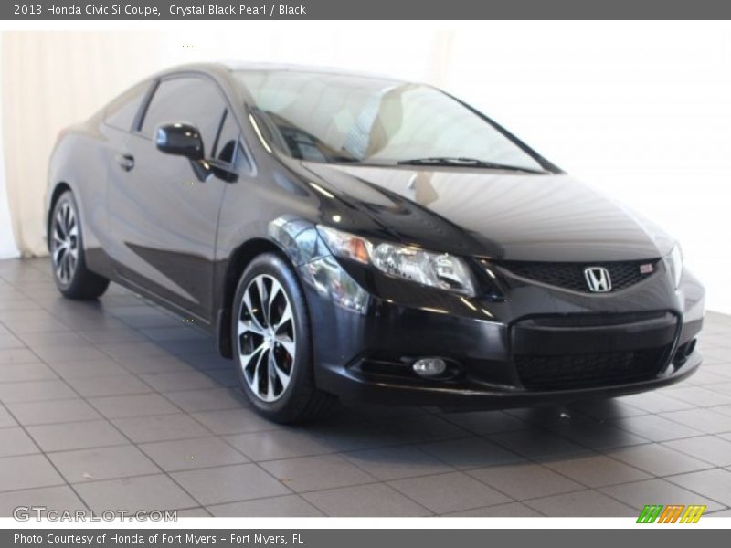 Crystal Black Pearl / Black 2013 Honda Civic Si Coupe