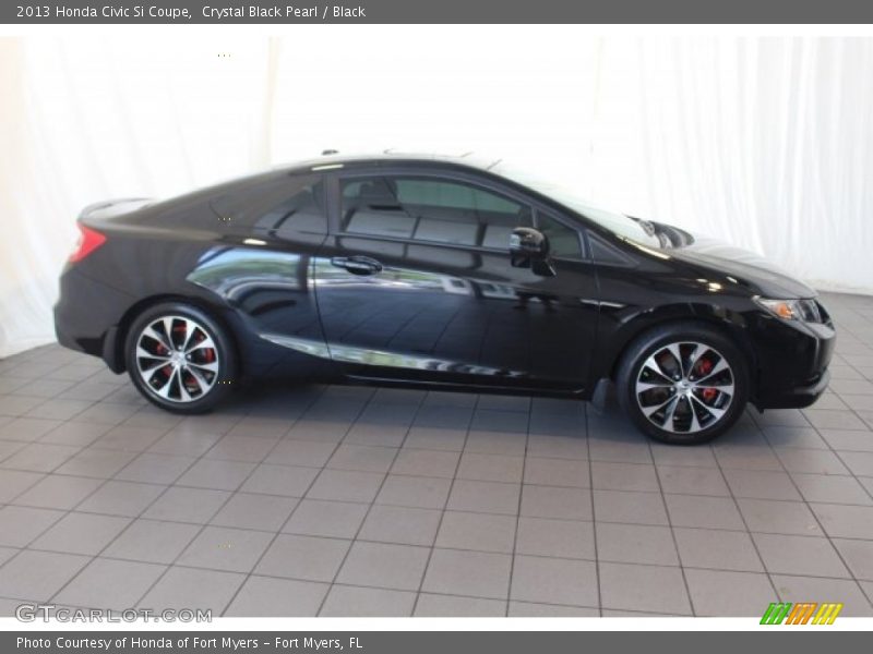 Crystal Black Pearl / Black 2013 Honda Civic Si Coupe