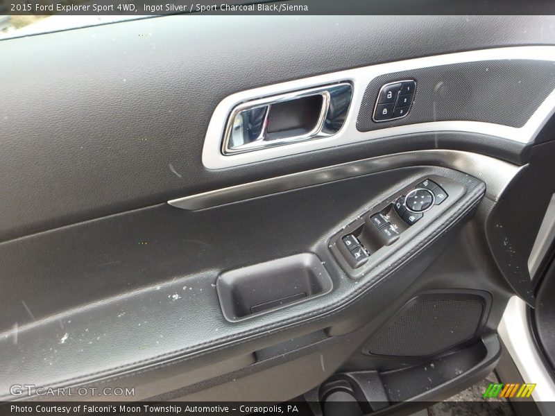 Ingot Silver / Sport Charcoal Black/Sienna 2015 Ford Explorer Sport 4WD